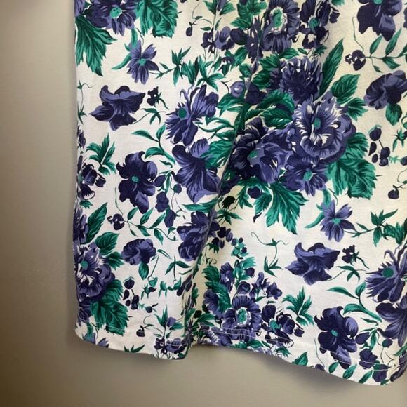 Vintage FADS 80s Cotton Blend Floral Market Dress - Picture 5 of 7